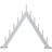 Star Trading Buzz White Adventsljusstake 59cm