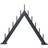 Star Trading Buzz Graphite Grey Adventsljusstake 59cm