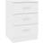 vidaXL 38x35x56cm White Sengebord 35x38cm
