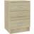 vidaXL 38x35x56cm Sonoma Oak Sengebord 35x38cm