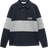 Mango Kid's League Polo Style Stripe Jumper - Navy/Grey (10000803)