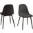 AC Design Furniture Linea Dark Grey/Black Køkkenstol 84cm 4stk