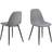 AC Design Furniture Linea Light Grey/Black Køkkenstol 84cm 4stk