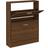 vidaXL 59x17x81cm Brown Oak Shoe Rack 59x81cm