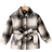 Shein Young Girl Casual Plaid Printed Double Pockets Long Sleeve Belted Wool Coat - Multicolor