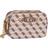 Guess Izzy 4G Logo Mini Crossbody Bag - Brown Multi