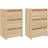 vidaXL Engineered Wood Sonoma Oak Sängbord 35x40cm 2st