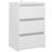 vidaXL Bed Cabinet White Bedside Table 35x40cm