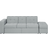 Beliani Falster with Stool Light gray