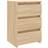vidaXL Bed Cabinet Sonoma Oak Sängbord 35x40cm