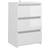 vidaXL Bed Cabinet High Gloss White Bedside Table 35x40cm