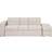 Beliani Falster with Stool Beige Soffa 210cm 3-sits