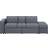 Beliani Falster with Stool Dark Gray Sofá 210cm Sofá 3 Plazas