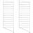 String Gable Floor White Hyllsystem 2st
