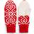 Dale of Norway Falun Merino Wool Mittens Unisex - Raspberry/Offwhite
