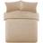 Brentfords Teddy Fleece Duvet Cover Beige (198x137cm)