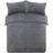 Brentfords Teddy Fleece Duvet Cover Grey (200x135cm)