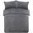 Brentfords Teddy Fleece Duvet Cover Grey (200x135cm)