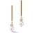 Coeur de Lion Asymmetry Earrings - Gold/Pearl/Transparent