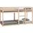 vidaXL Solid Wood Brown Køjeseng 80x200cm