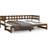 vidaXL Solid Pine Golden Brown Soffa 193.5cm 3-sits