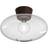 Belid Bullo Oxid/Clear Ceiling Flush Light 27cm