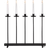 Konstsmide Metal Black Adventsljusstake 45.5cm