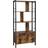 Vasagle Bookcase Rustic Brown/Black Book Shelf 154.5cm