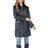 Roman Waxed Longline Hooded Coat - Black