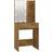 vidaXL 60x40x140cm Smoked Oak Dressing Table 40x60cm