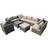 Furniture One 11-Piece Outdoor Lounge Set, 1 Table incl. 1 Chairs & 8 Sofas