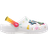 Crocs Classic Rainbow High Clog - White/Multi