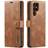 DG.Ming Samsung Galaxy S23 Ultra 5G Læderpung med Aftageligt Cover Brun