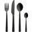 aida Raw Matte Black Cutlery Set 24pcs