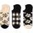 Happy Socks Pets No Show Sock 3-pack - Black/White