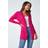 Roman Longline Stretch Ribbed Cardigan in Cerise