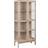 BRIXX LIVING Linley Standard Curio 180 cm H X 80 cm W X 40 cm D Glass Cabinet 80x180cm