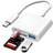Nordic USB-C card reader UHS-I SD/Micros SD USB-A 3.0