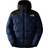 The North Face Men's Lhotse Hooded Down Jacket - Summit Navy/TNF Black