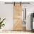 vidaXL with Hardware Set 70x210 cm Solid Wood Pine Sliding Door R (x210cm)