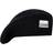 Ganni Women's Rib Knit Beret Black