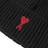 AMI Heart Logo Beanie Black