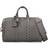 Gucci Ophidia Leather-Trimmed Monogrammed Coated-Canvas Duffle Bag - Gray
