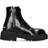 Palm Angels Logo Print Lace Boots - Black