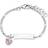 Amor Princess Lillifee Girls Silver ID Bracelet Purple Heart