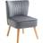 Homcom Accent Grey Armchair 76cm