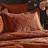 Paoletti Palmeria Embroidered Quilted Pillow Case Orange