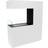 ScandiFlames Tall White Room Divider Bio Fireplace