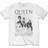 Queen freddie mercury brian may band profile official tee t-shirt mens