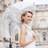 Reisenthel SMATI Paris Lady’s Clear Birdcage Umbrella with white border Transparent Windproof Auto open Crystal style handle French design Dome shape umbrella